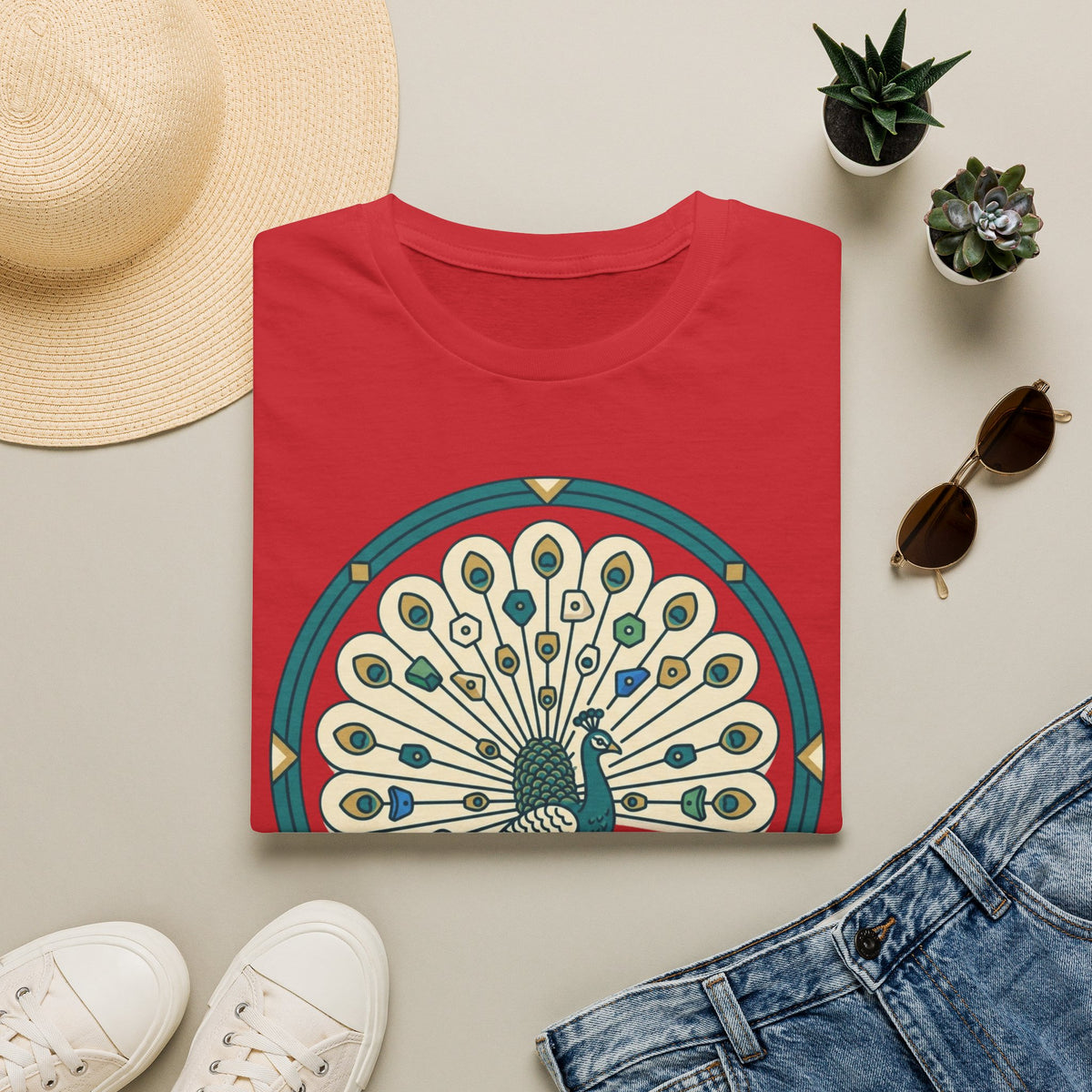 Peacock Warm-Up T-shirt