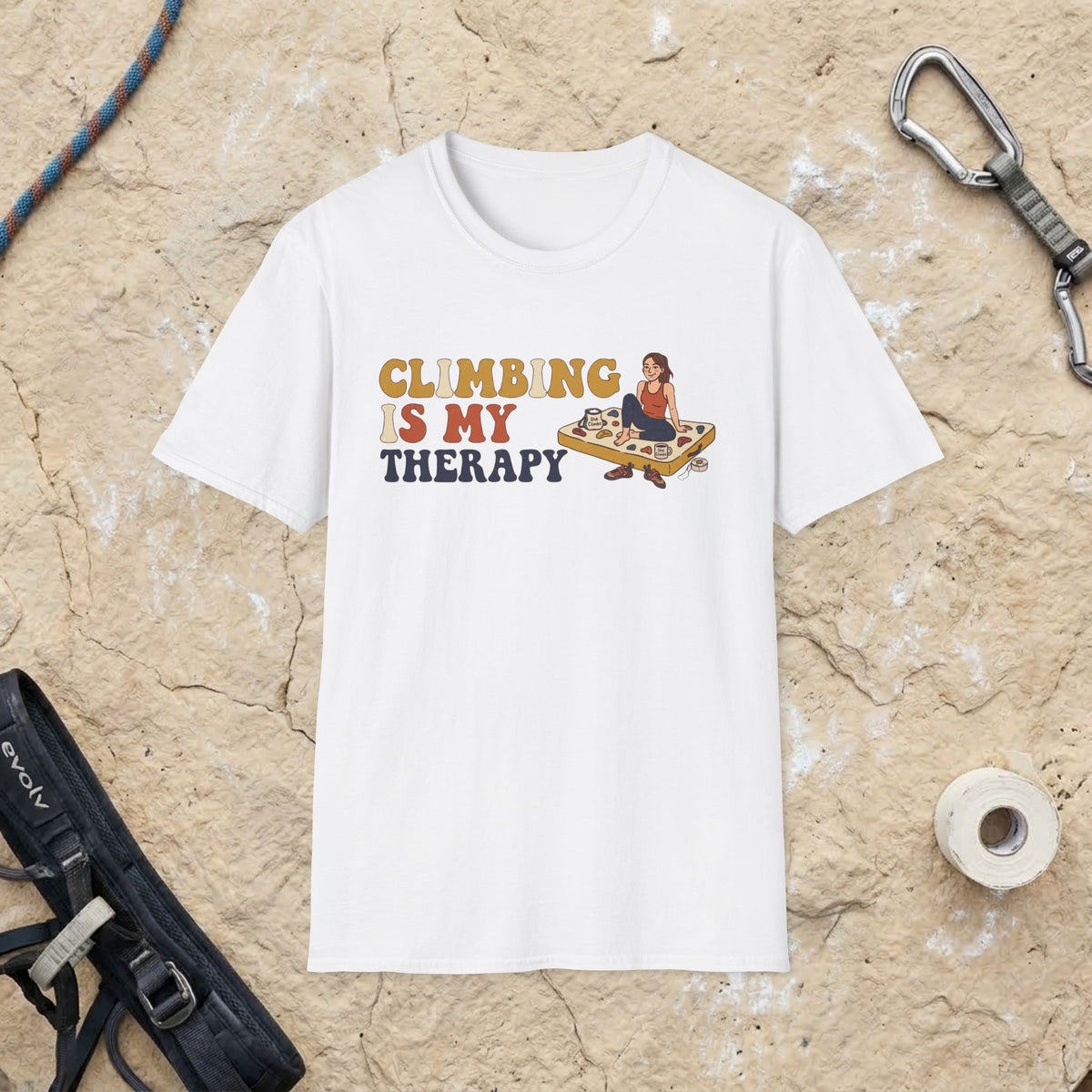 Climbing Is My Therapy T-shirt