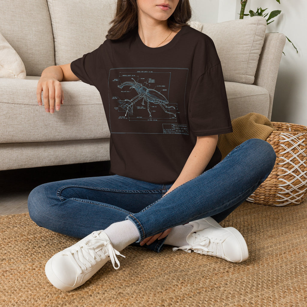 Beetle Structure Blueprint T-shirt