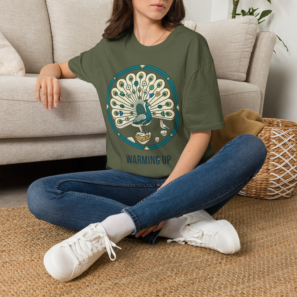 Peacock Warm-Up T-shirt