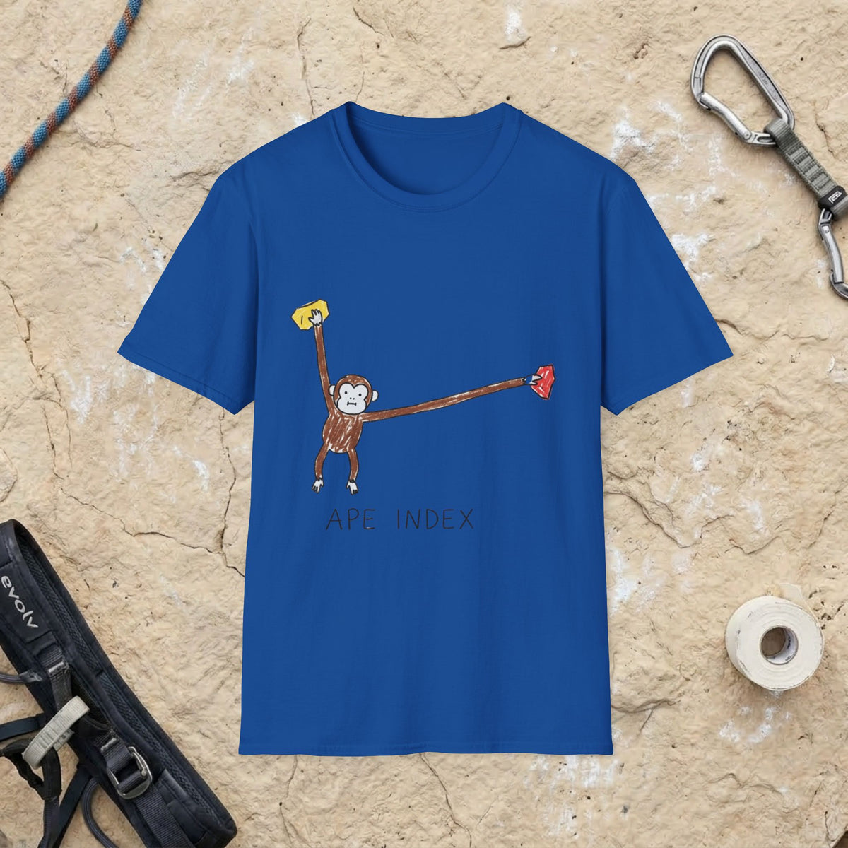 Hand-Drawn Ape Index Solving Tee