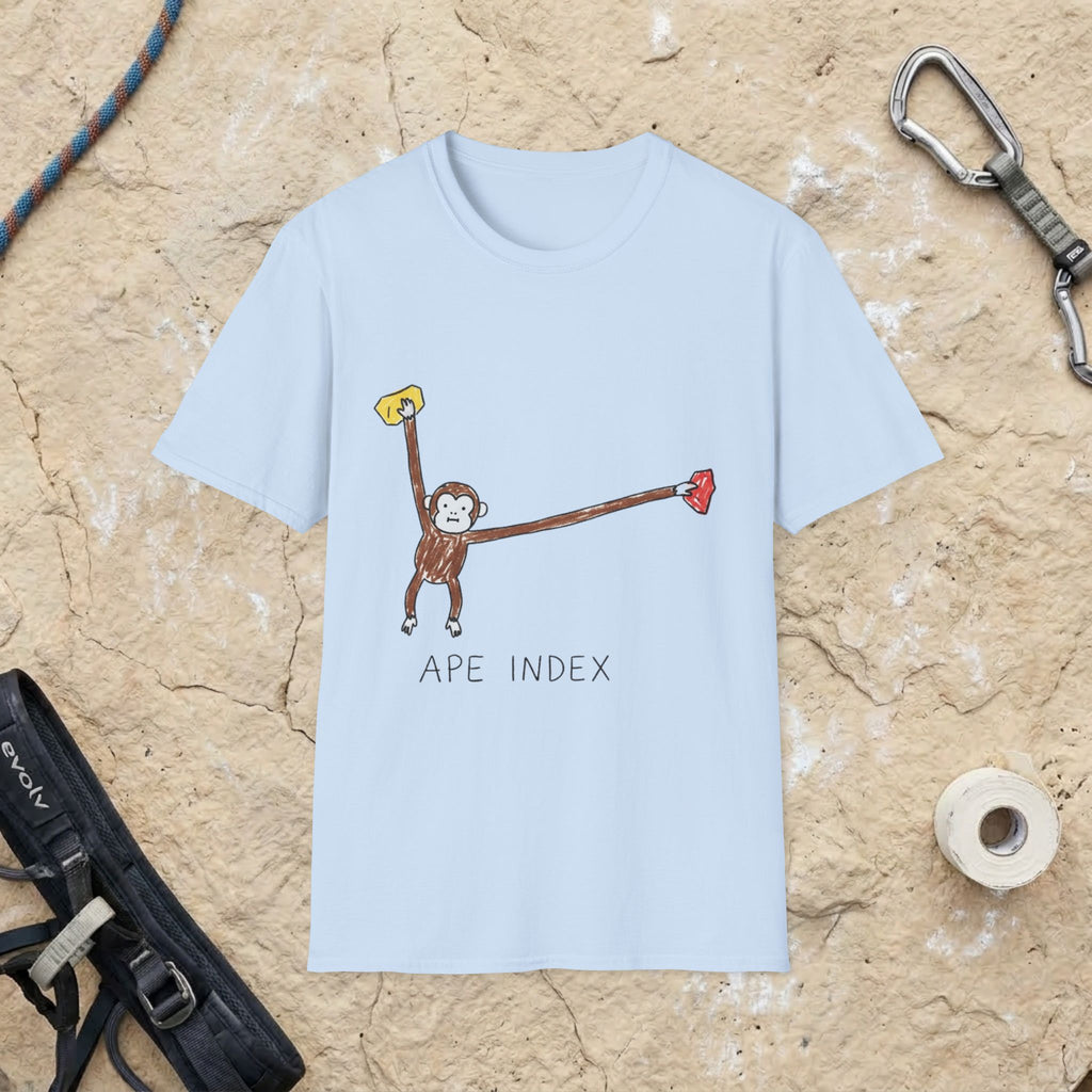 Hand-Drawn Ape Index Solving Tee
