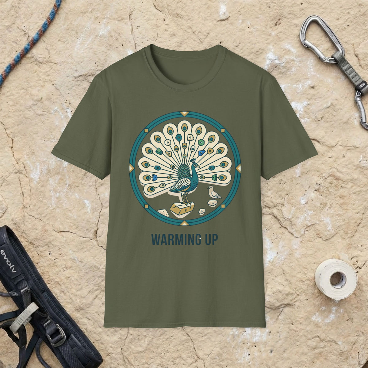 Peacock Warm-Up T-shirt