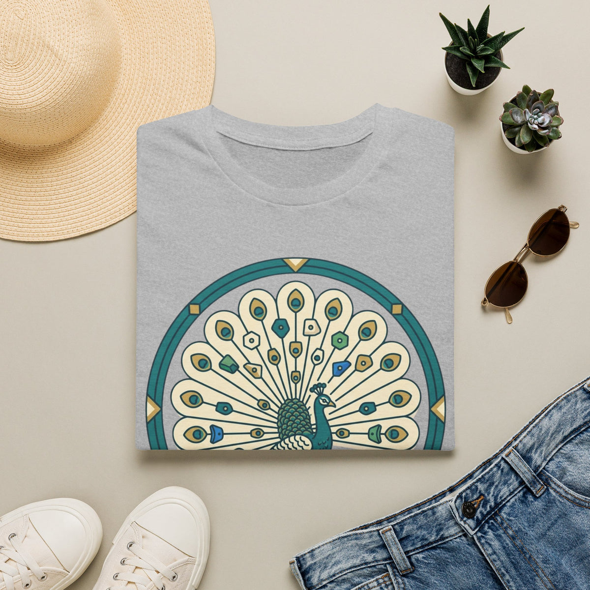 Peacock Warm-Up T-shirt