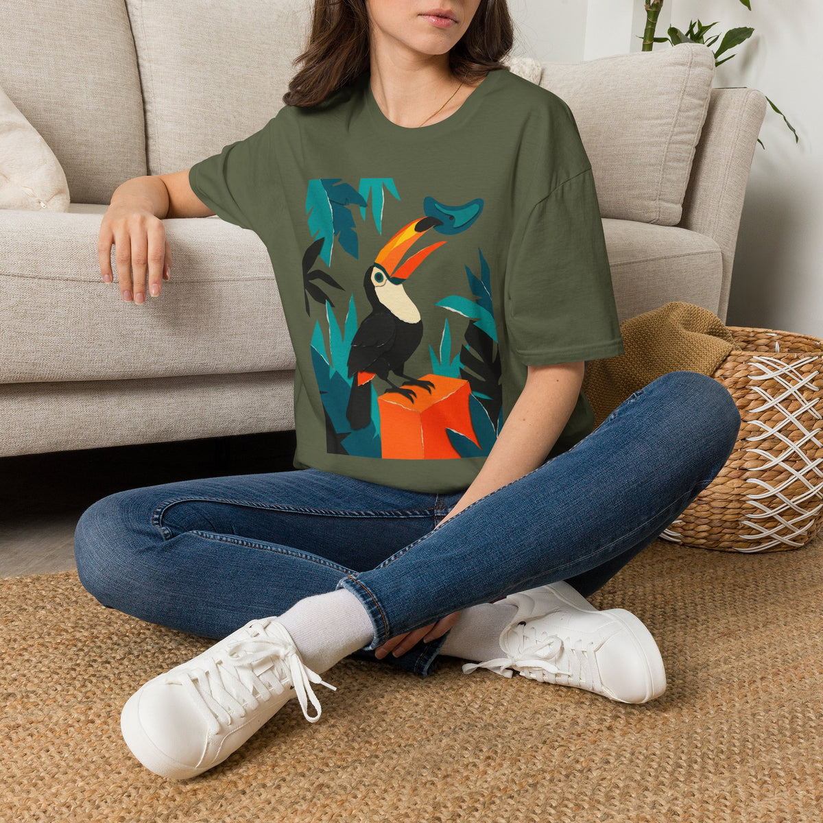 Toucan Cut Paper T-shirt