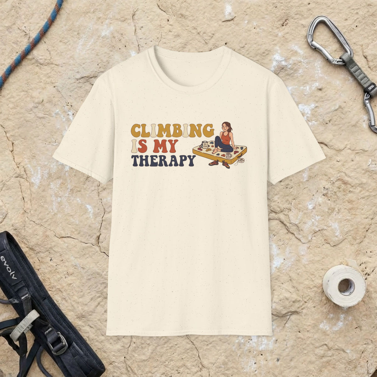 Climbing Is My Therapy T-shirt
