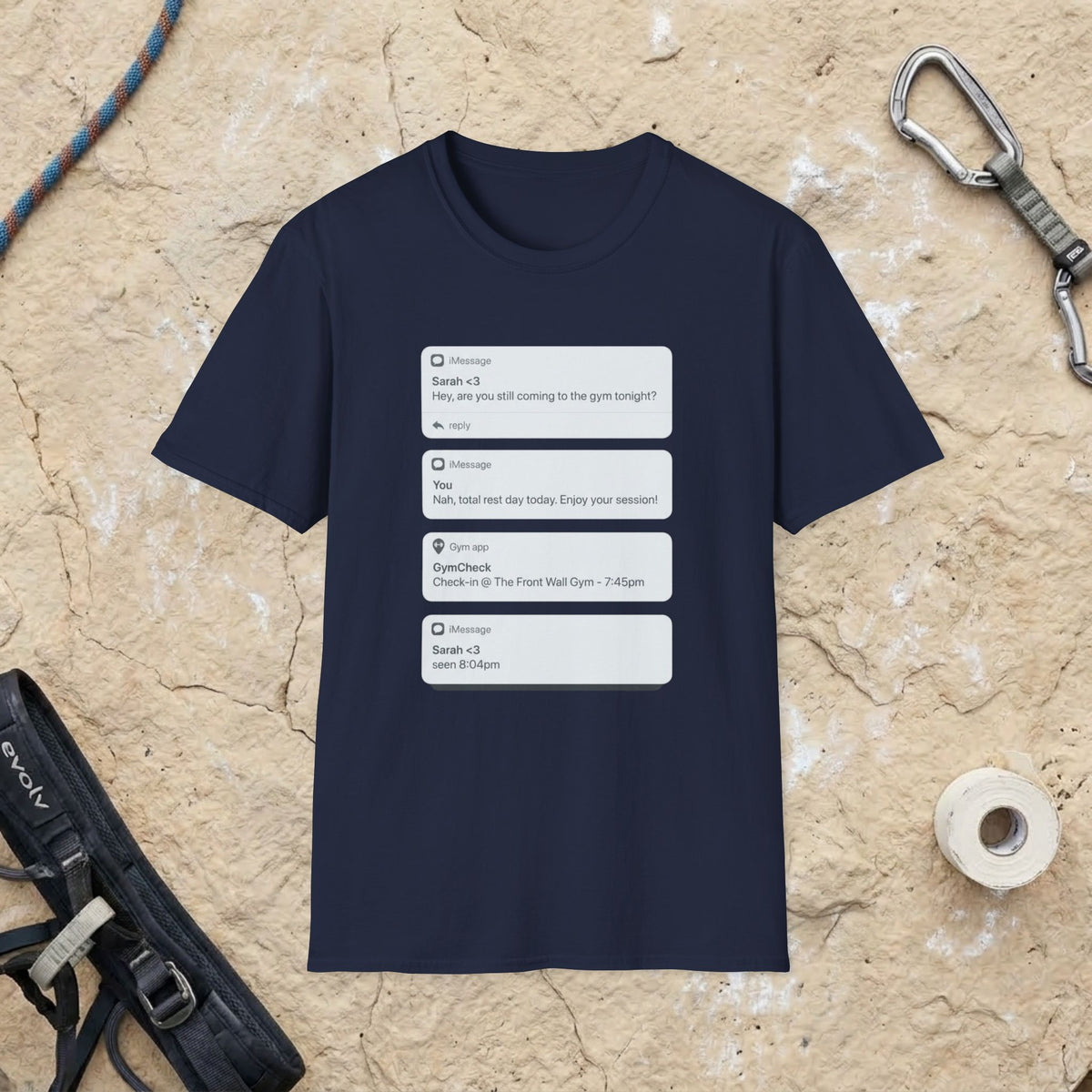 Rest Day Text T-shirt