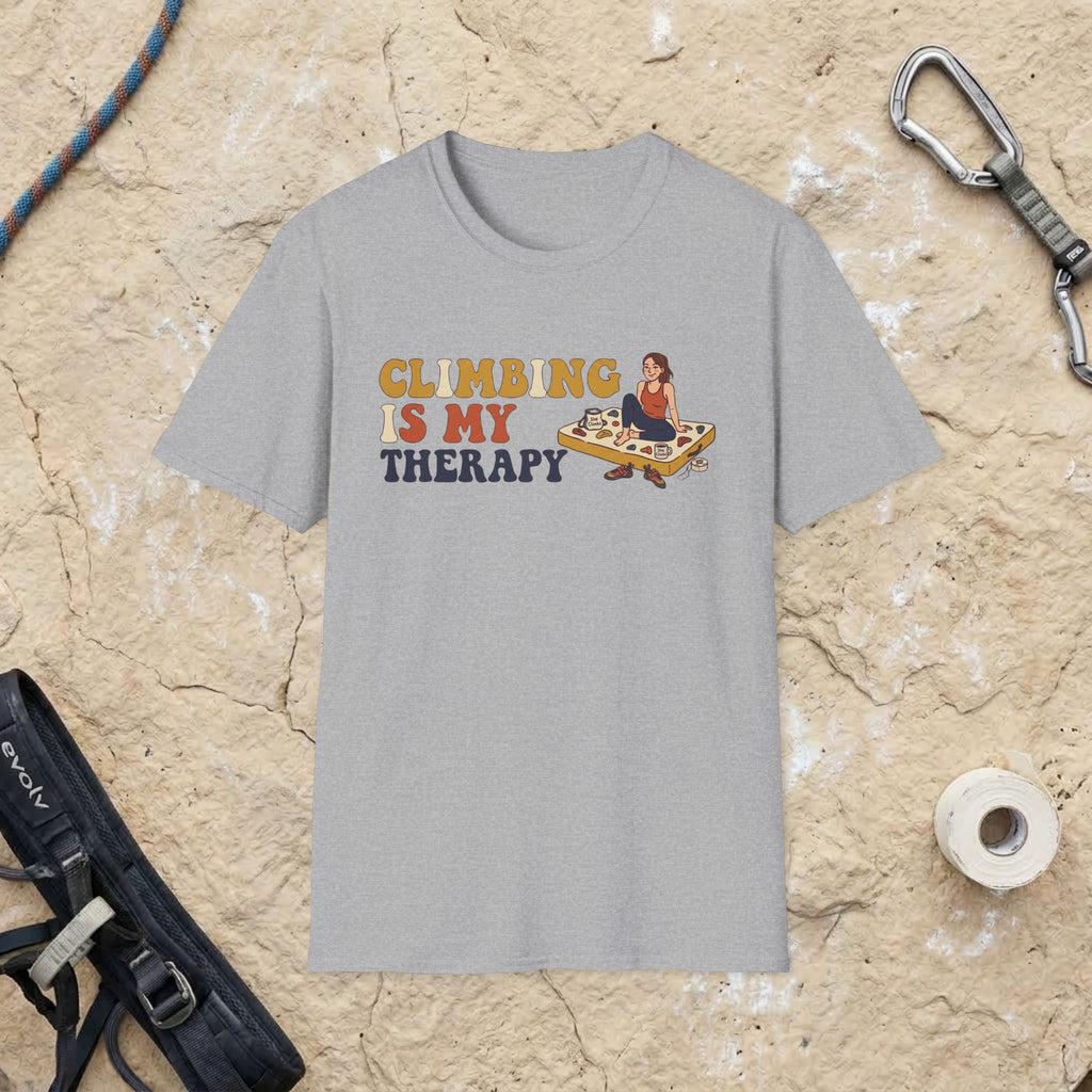 Climbing Is My Therapy T-shirt