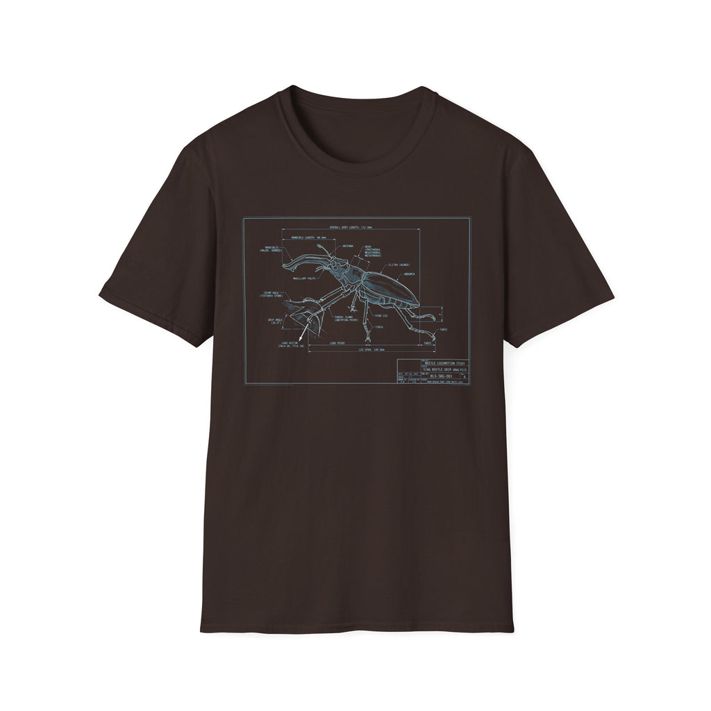 Beetle Structure Blueprint T-shirt