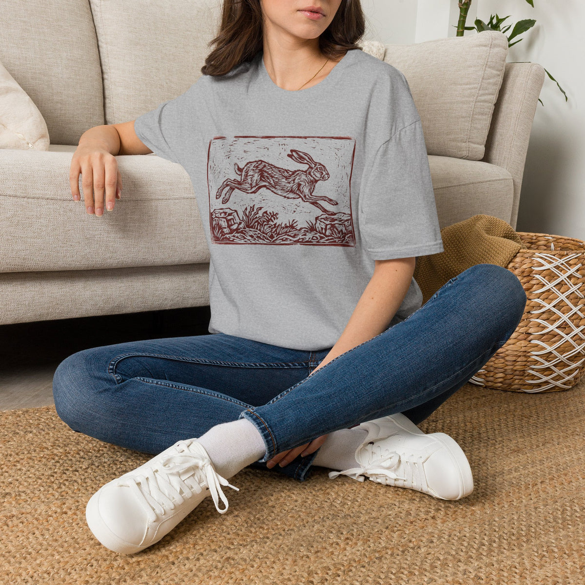 Hare Sending Ukiyo Style T-shirt