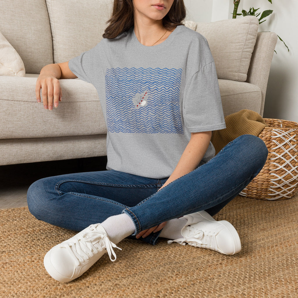 Climbing Uphill Dog T-Shirt