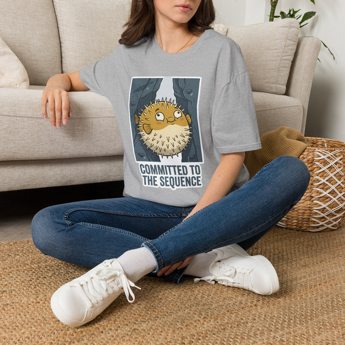 Pufferfish Committed to the Sequence T-shirt