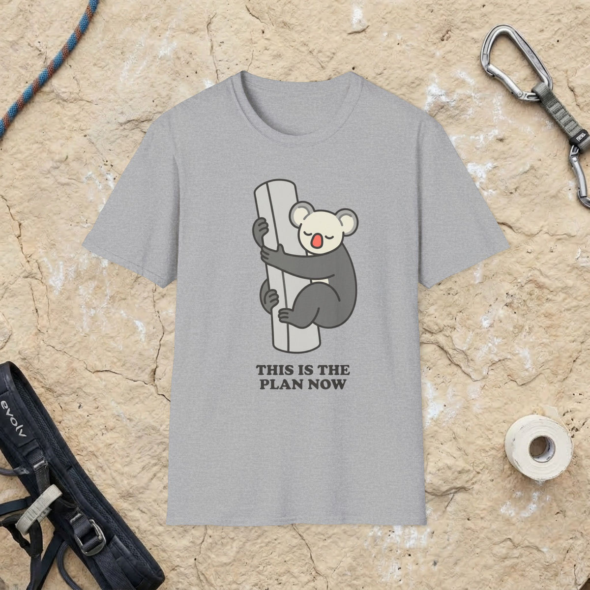 Koala's Climbing Plan T-shirt