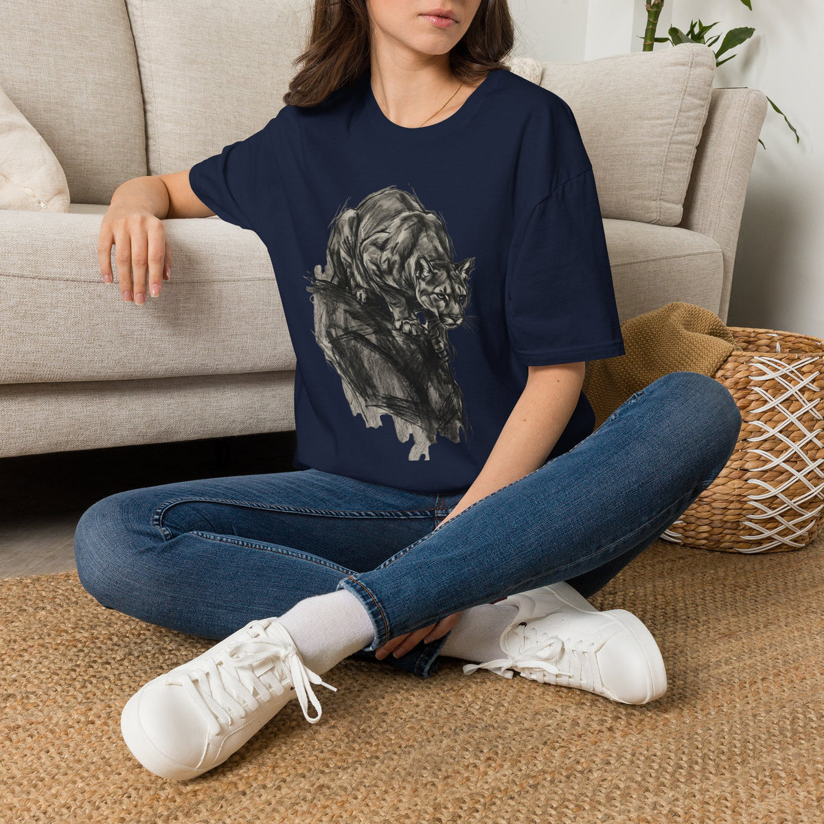 Mountain Lion Sketch T-shirt