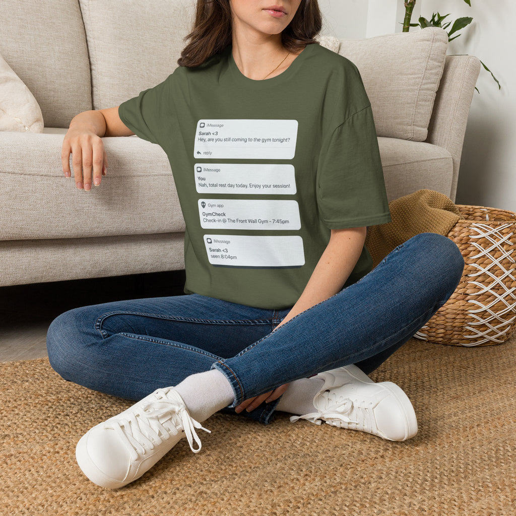 Rest Day Text T-shirt