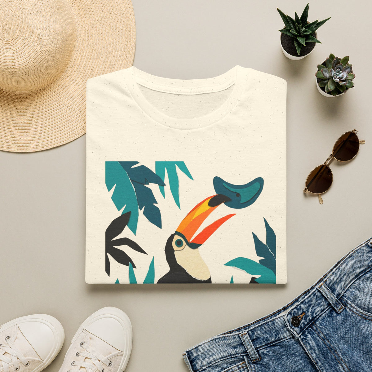 Toucan Cut Paper T-shirt